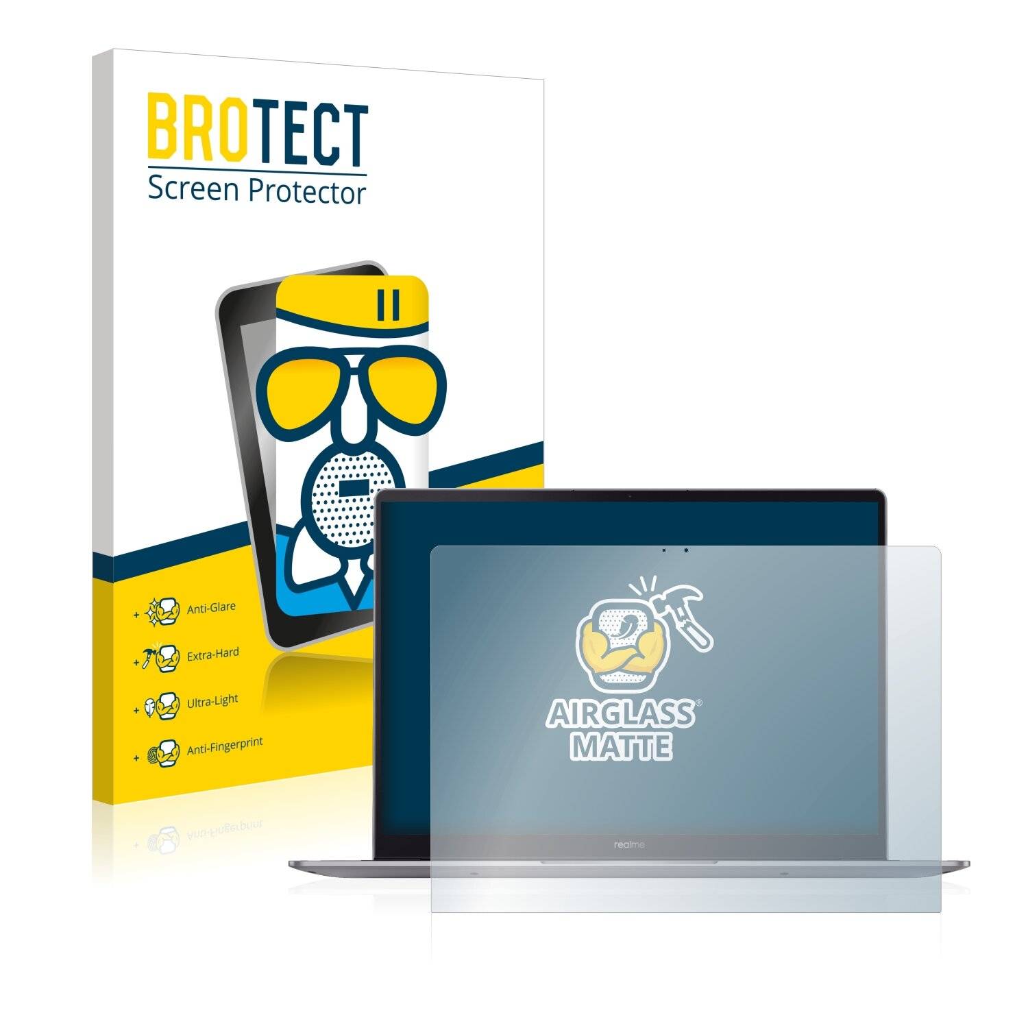 BROTECT AirGlass Matte Schutzglas Folie für Realme Book
