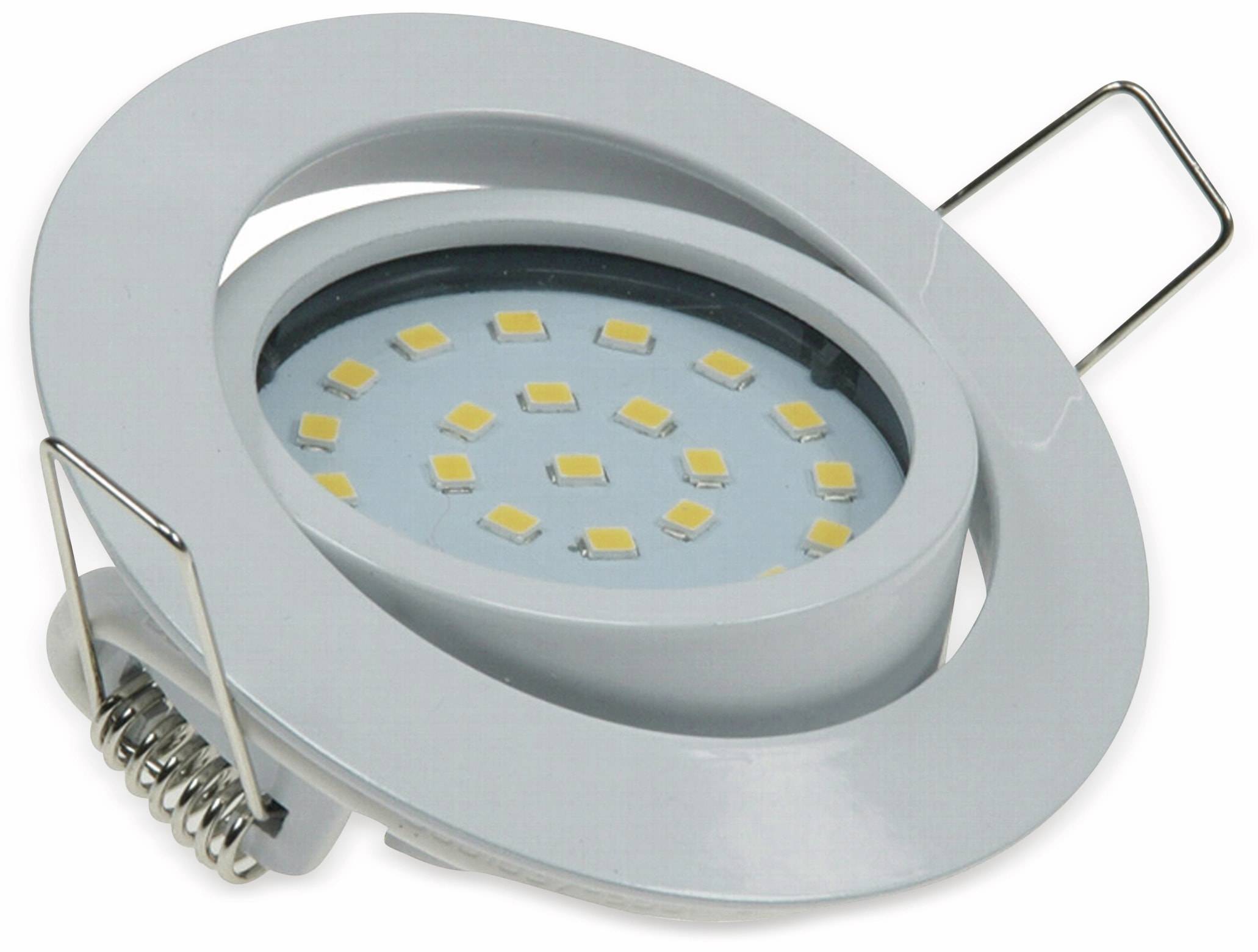 CHILITEC LED-Einbauleuchte "Flat-26" EEK F, 4 W, 350 lm, 4000 K, weiß