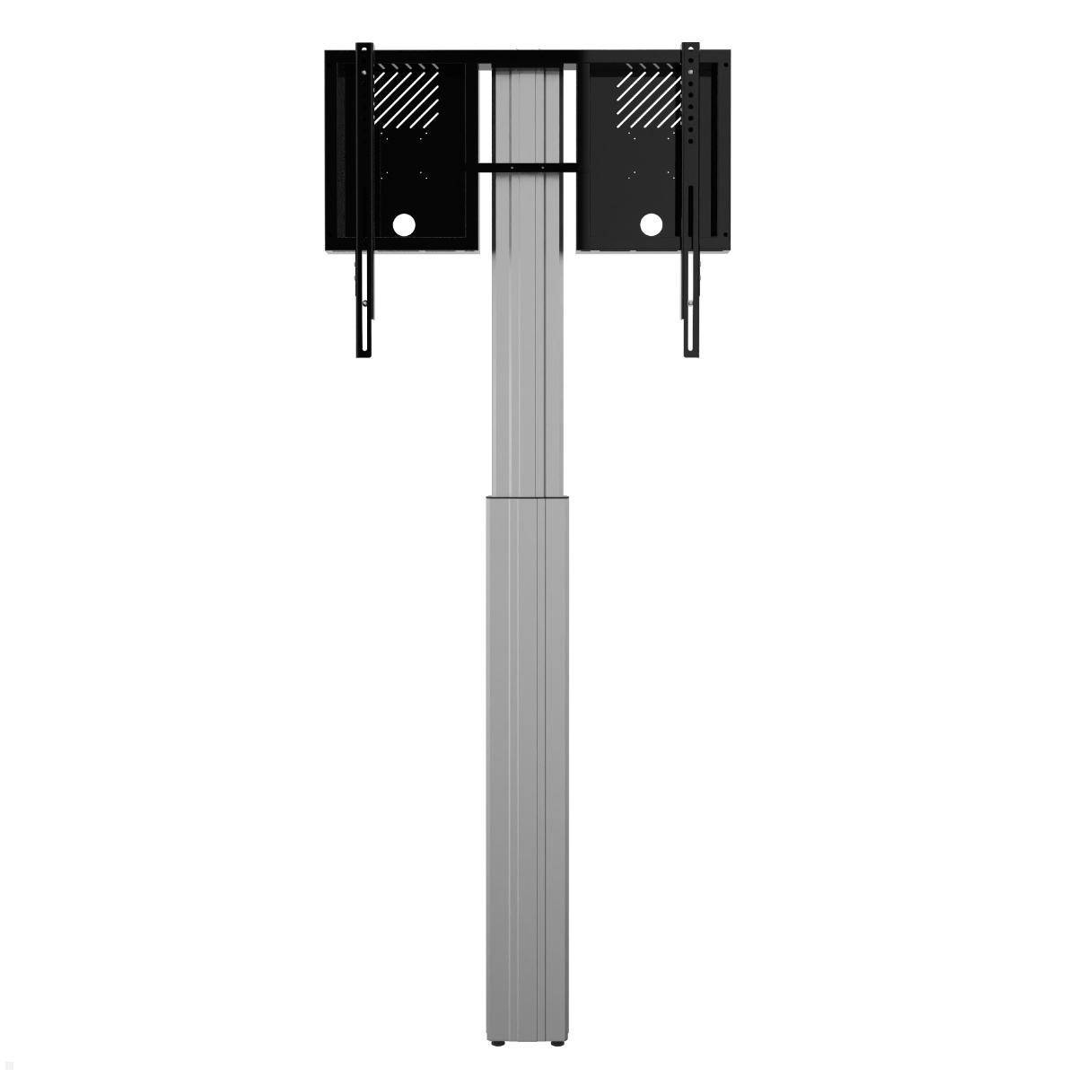 Conen Lite elektrischer TV Boden-Wandhalter 42-86 Zoll 900 mm Hub, silber