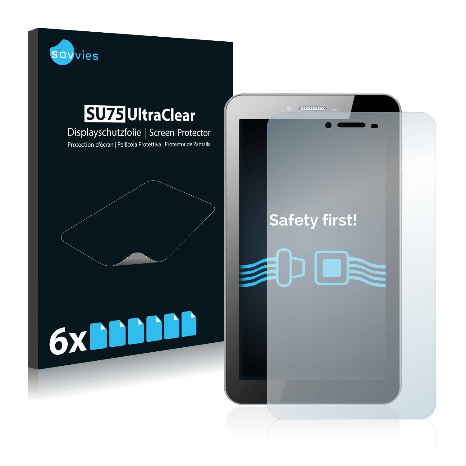 6x Savvies SU75 Displayschutzfolie für Xoro TelePAD