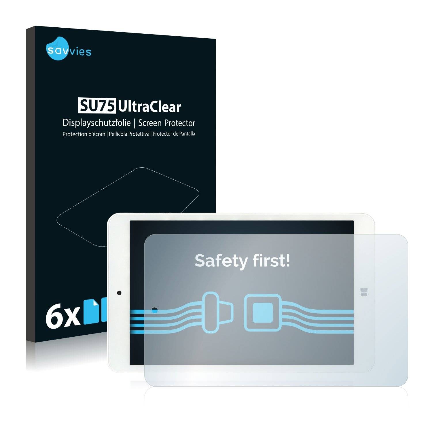 6x Savvies SU75 Displayschutzfolie für i.onik TW
