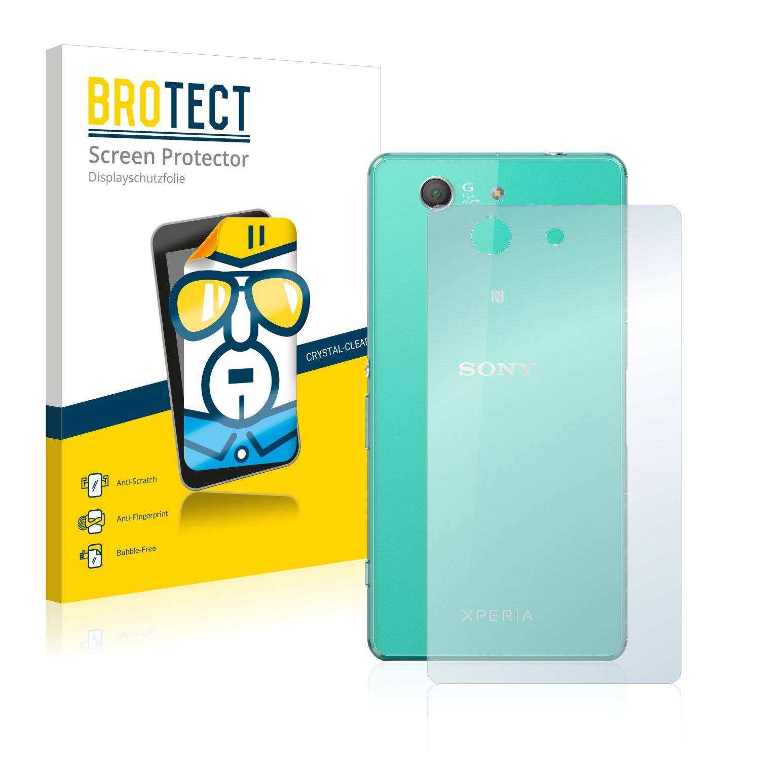 2x BROTECT HD-Clear Displayschutzfolie für Sony Xperia Z3 Compact D5833