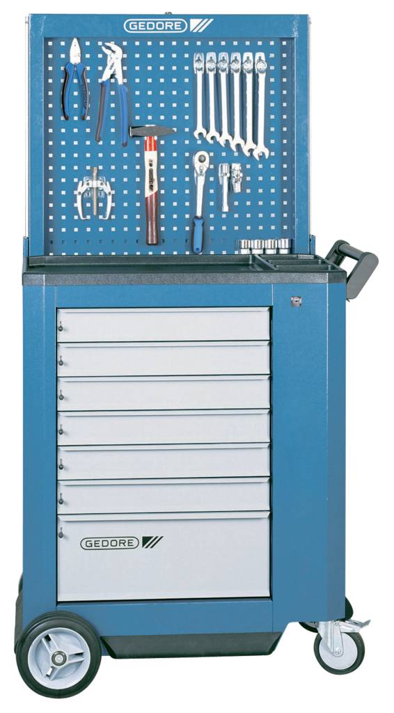 GEDORE R 2004 L Lochblechrückwand 768x770x116mm absenkbar