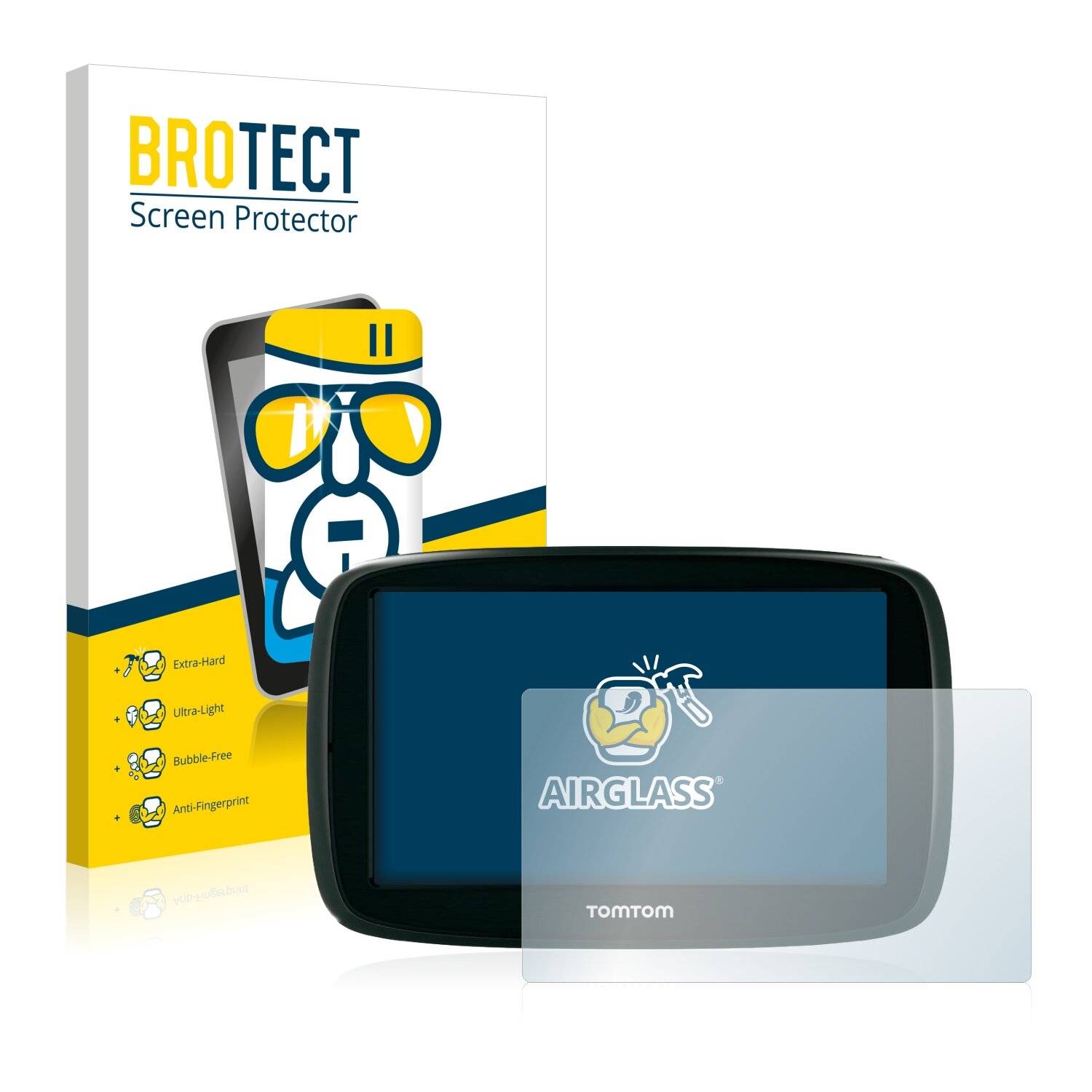 BROTECT AirGlass Schutzglas Folie für TomTom START 50
