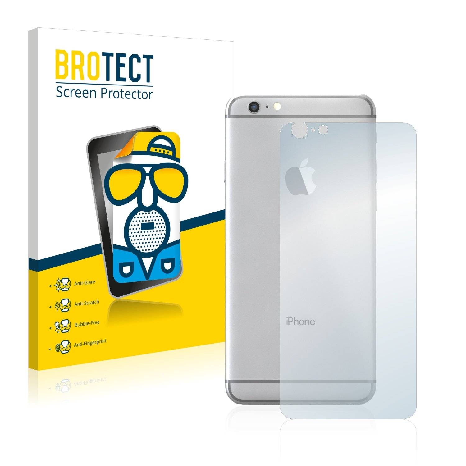 2x BROTECT Matte Displayschutzfolie für Apple iPhone 6S Plus Rückseite (gesamte Fläche) -