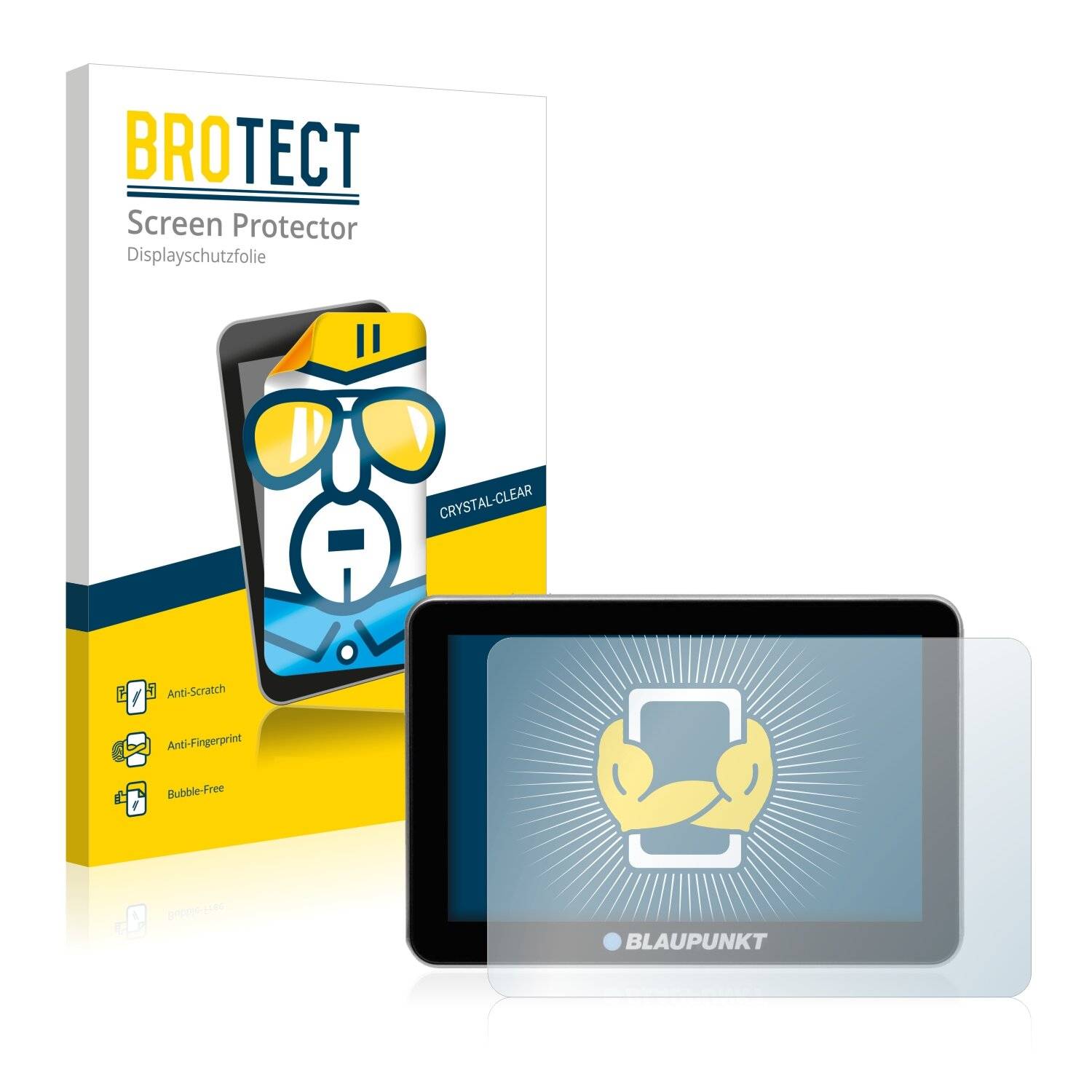 2x BROTECT HD-Clear Displayschutzfolie für Blaupunkt TravelPilot 51V EU