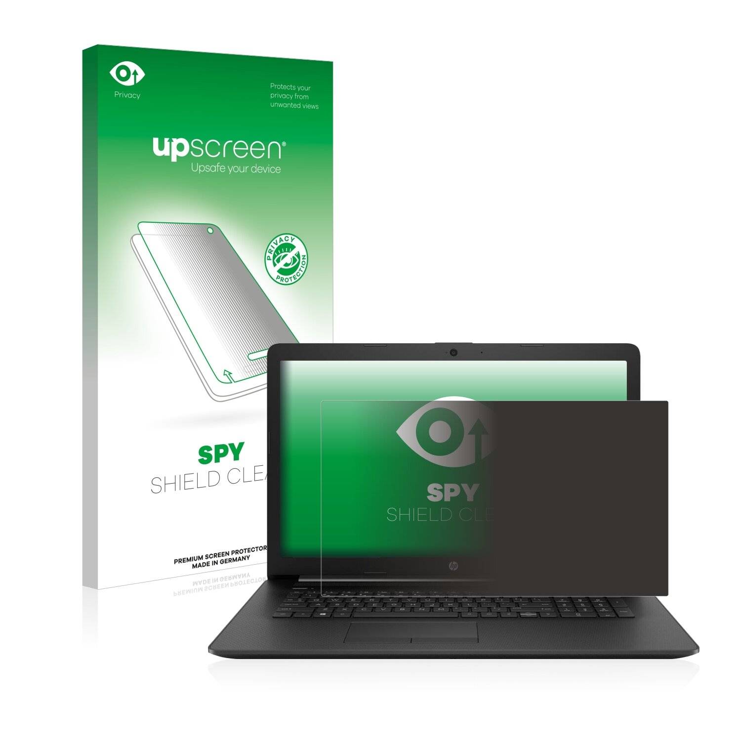upscreen Spy Shield Clear Premium Blickschutzfolie für HP Notebook