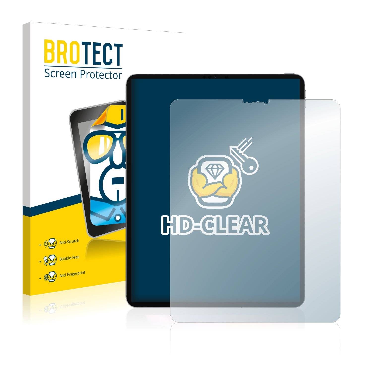 BROTECT HD-Clear Displayschutzfolie für Apple iPad Pro 12.9 WiFi Cellular 2021 (5.