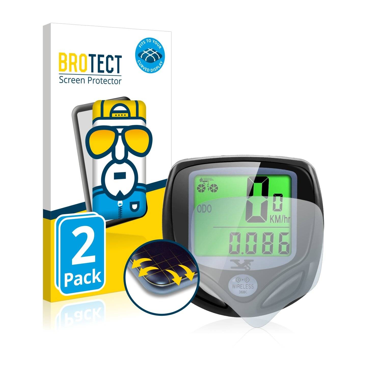 2x BROTECT Flex Full-Cover Displayschutzfolie für Likey