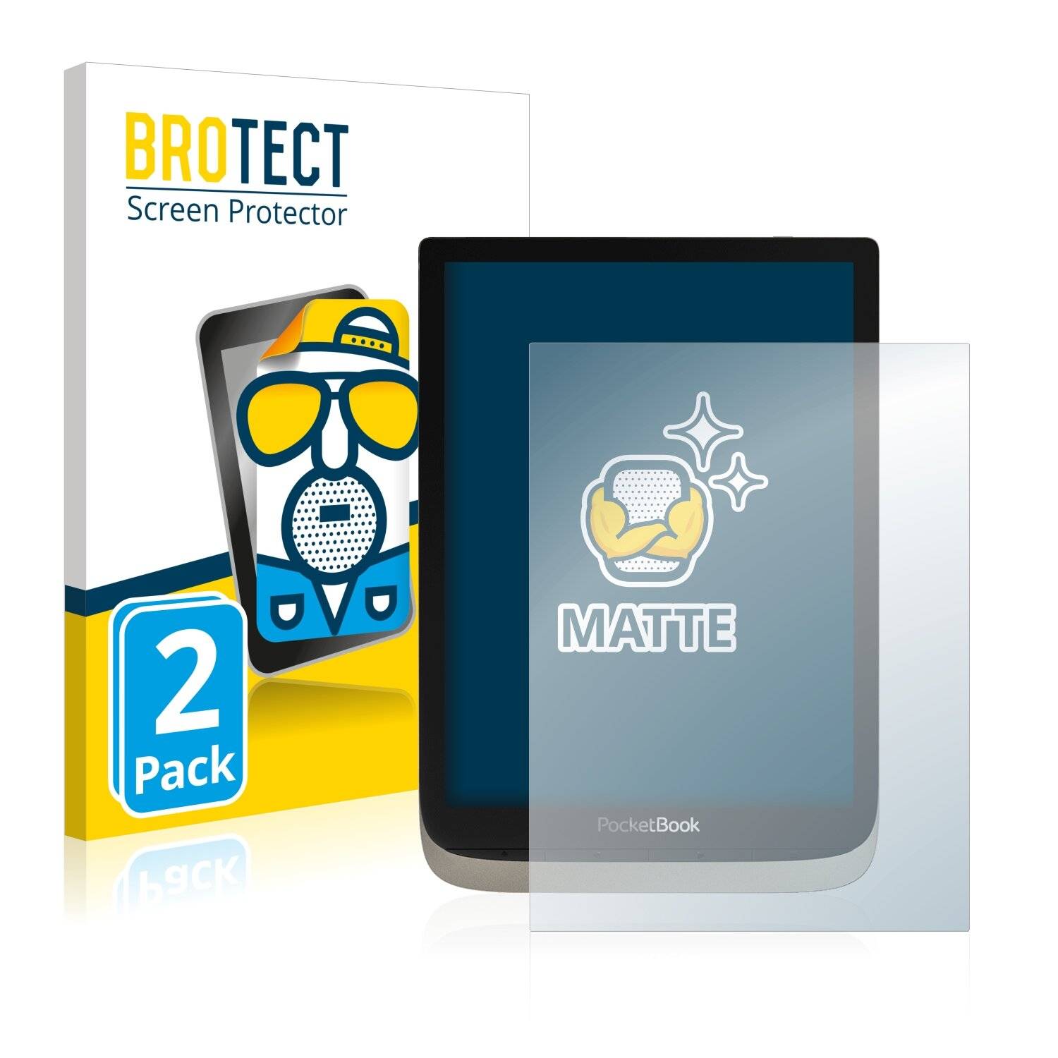 2x BROTECT Matte Displayschutzfolie für PocketBook InkPad Color - Entspiegelt,
