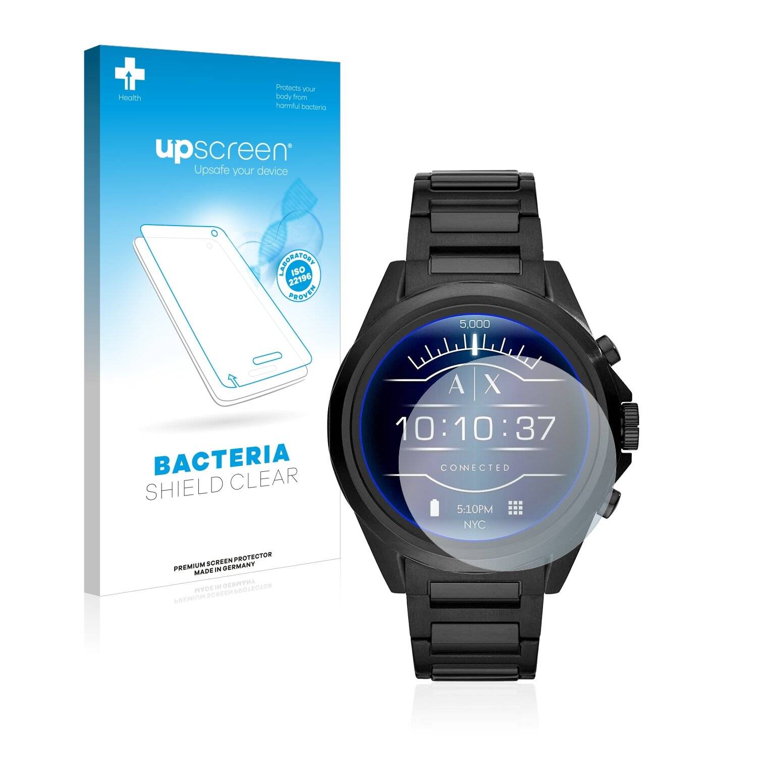 upscreen Bacteria Shield Clear Premium Antibakterielle Displayschutzfolie für Emporio Armani