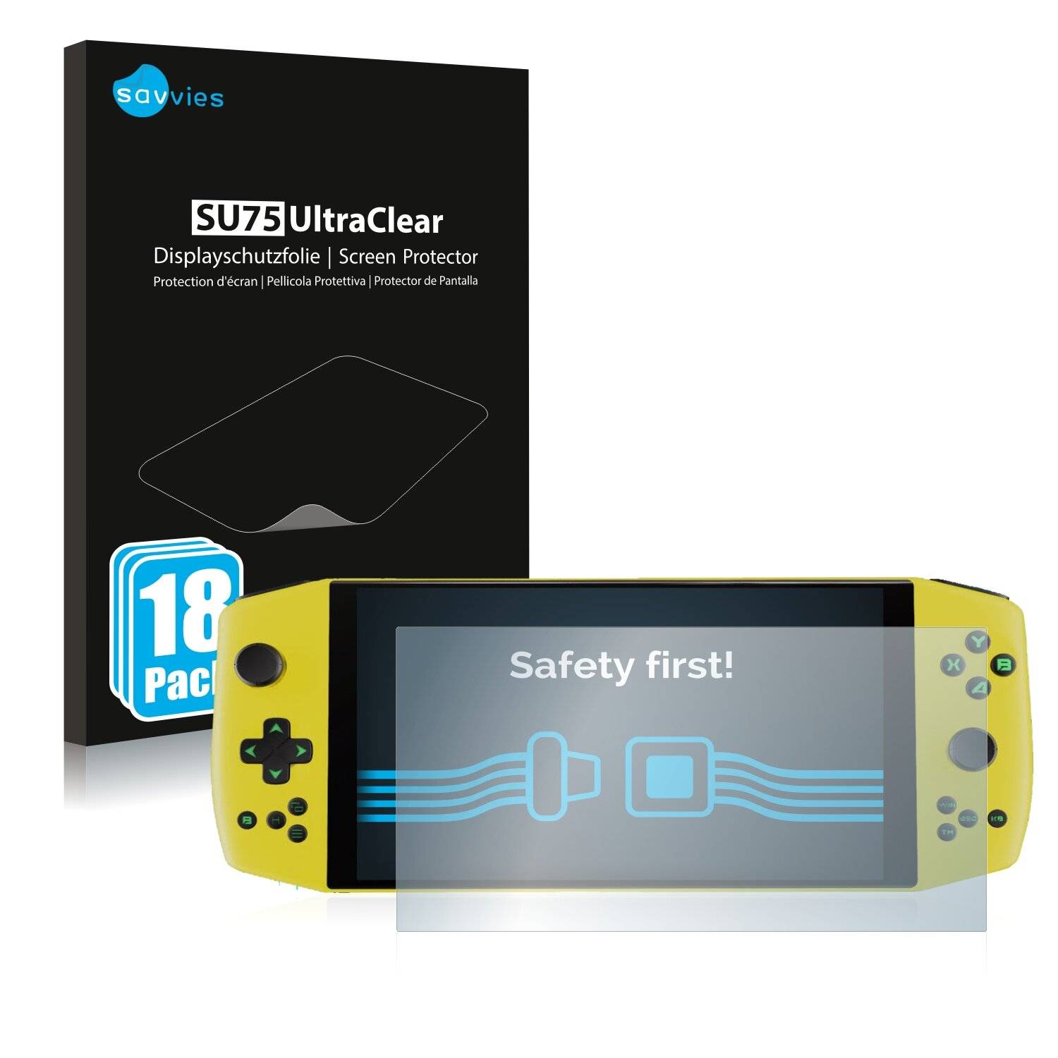 18x Savvies SU75 Displayschutzfolie für Ayaneo Handheld