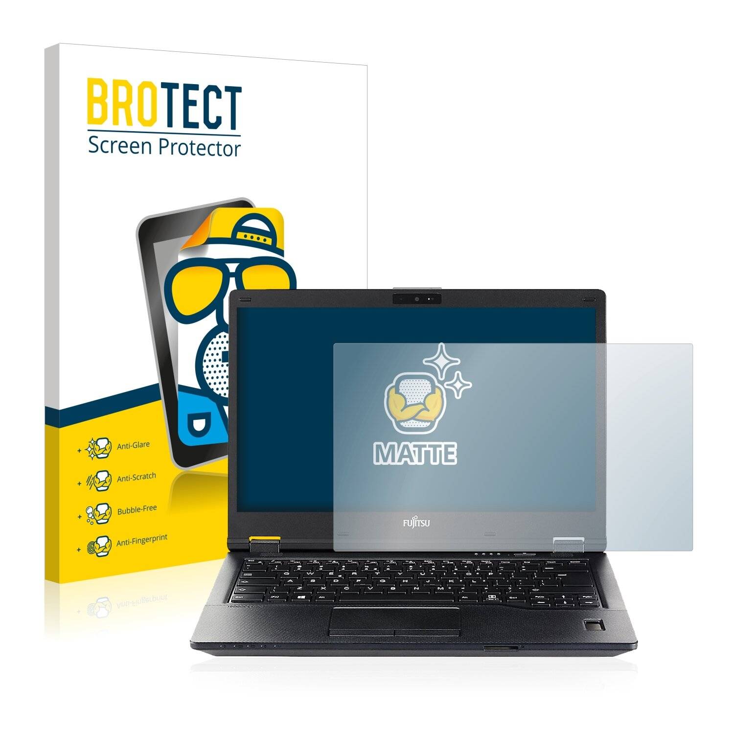 BROTECT Matte Displayschutzfolie für Fujitsu Lifebook E557 - Entspiegelt,