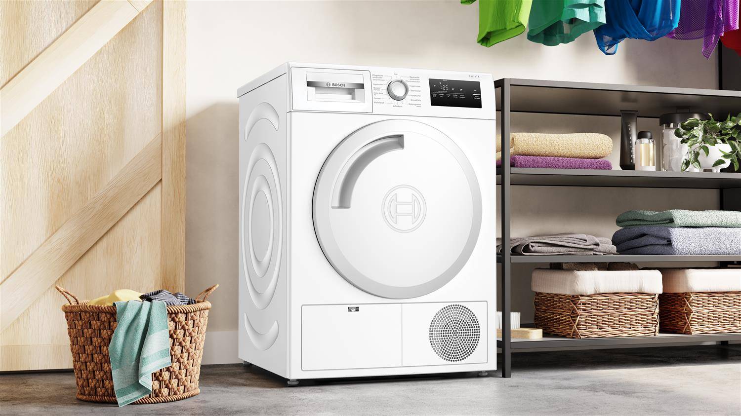 Bosch Serie 4, Wärmepumpentrockner, 7 kg, WTH83V03