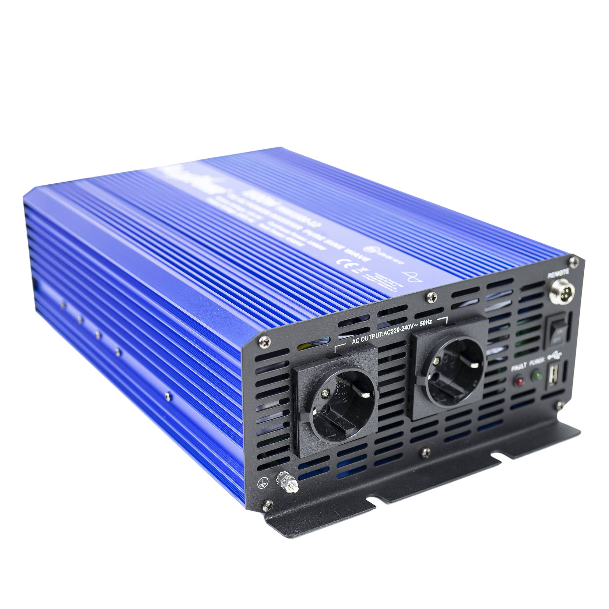RO: Invertor de tensiune AlcaPower by President 1500W 12V-230V Sinus Pur, port USB, intrare telecomanda