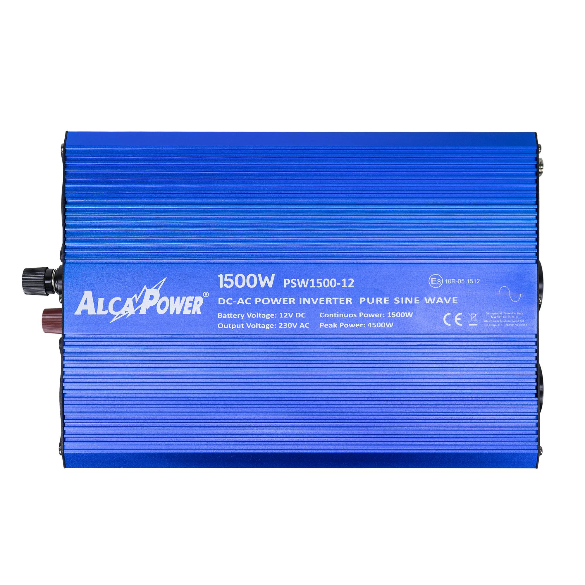 RO: Invertor de tensiune AlcaPower by President 1500W 12V-230V Sinus Pur, port USB, intrare telecomanda