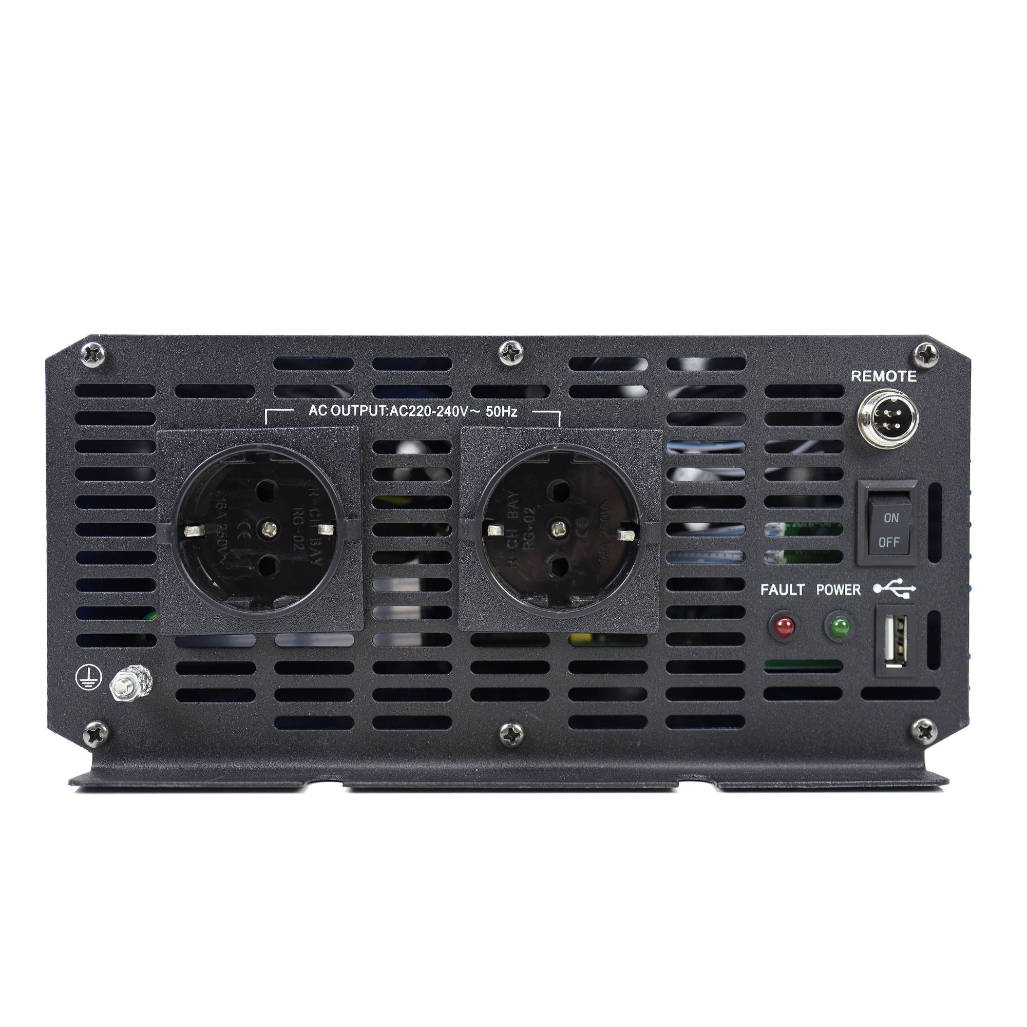 RO: Invertor de tensiune AlcaPower by President 1500W 12V-230V Sinus Pur, port USB, intrare telecomanda