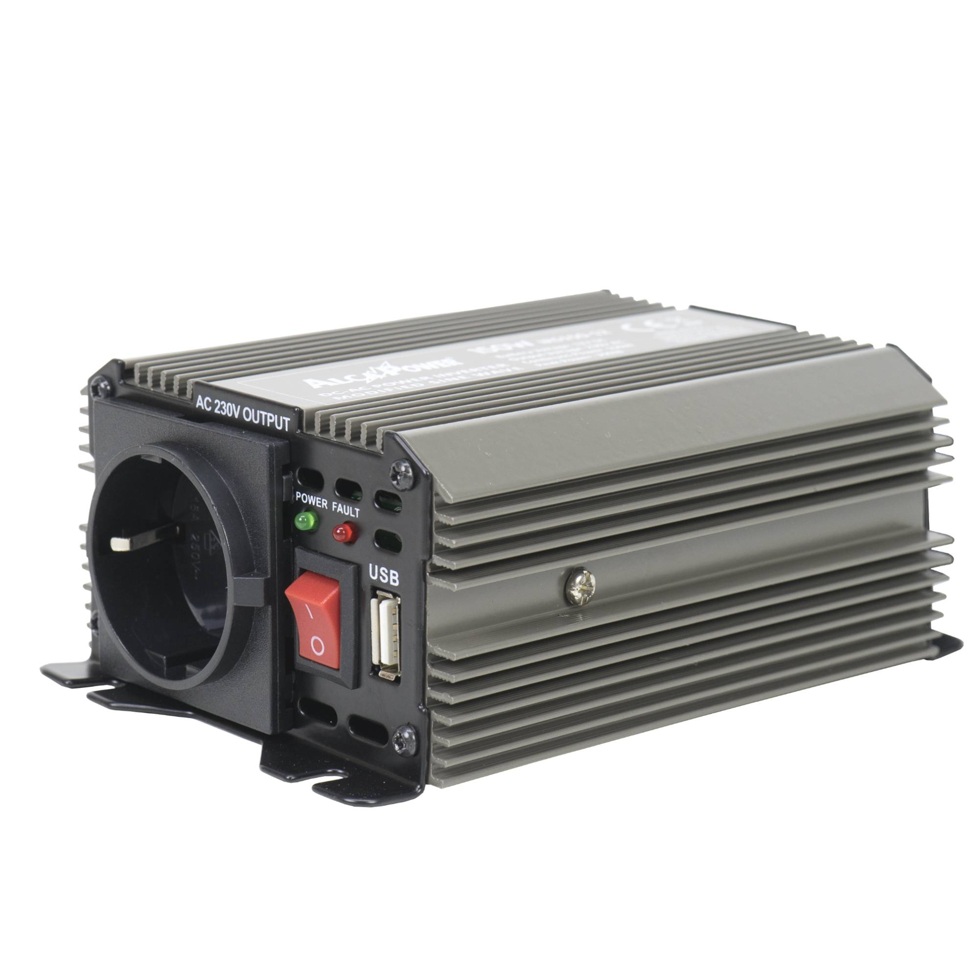 RO: Invertor de tensiune AlcaPower by President 150W 12V-230V, sinusoida modificata, port USB