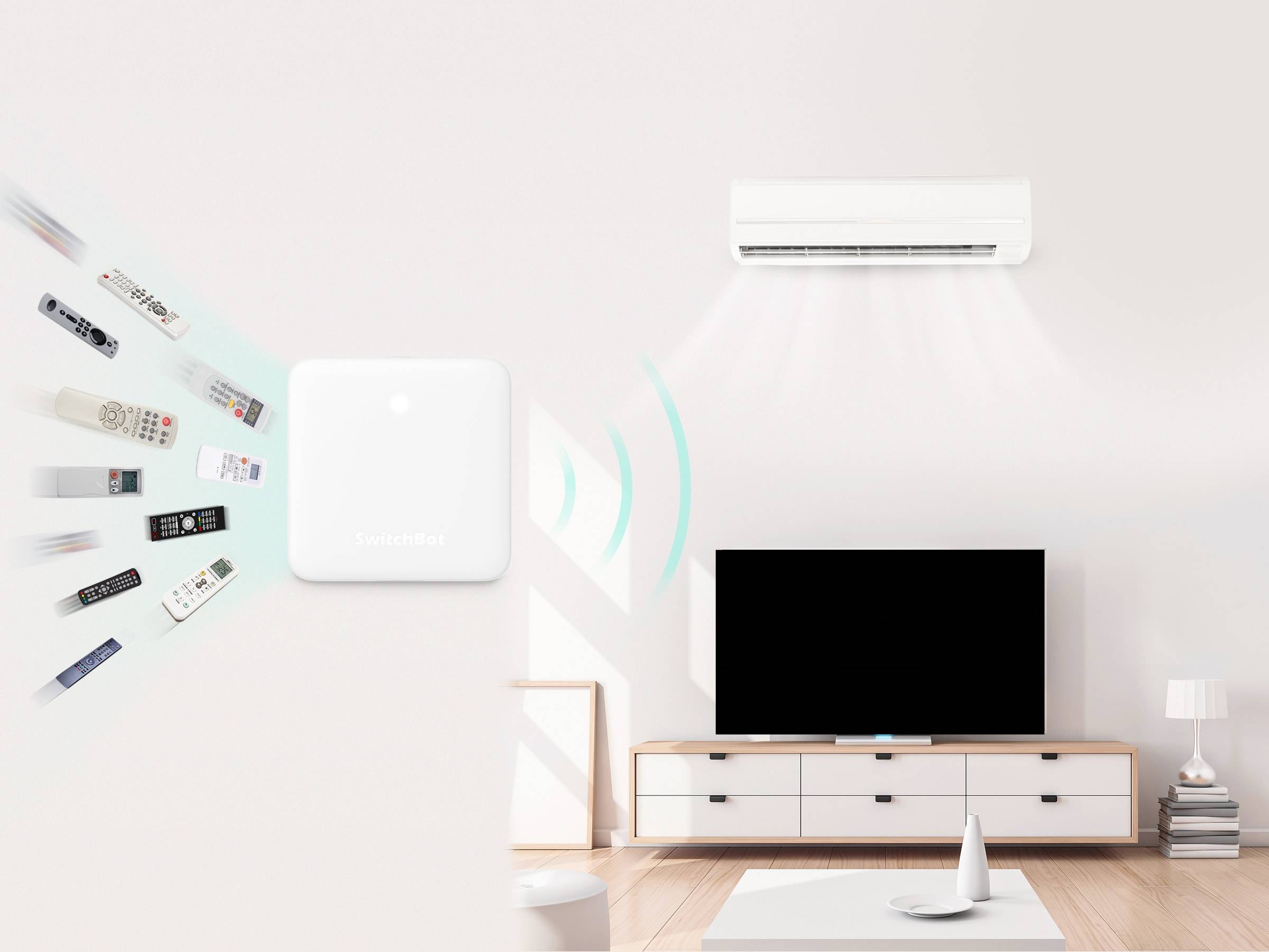 SWITCHBOT Smart Fernbedienung, mini Hub, weiß