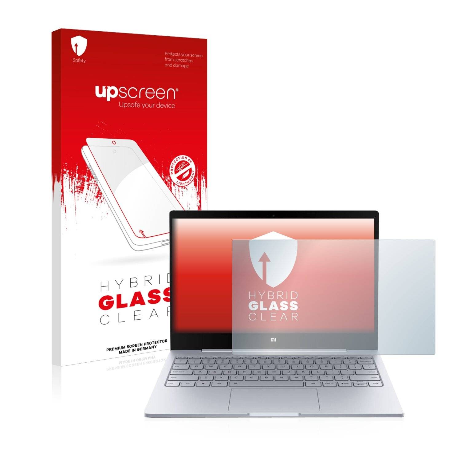 upscreen Hybrid Glass Clear Premium Schutzglas Folie für Xiaomi RedmiBook 14