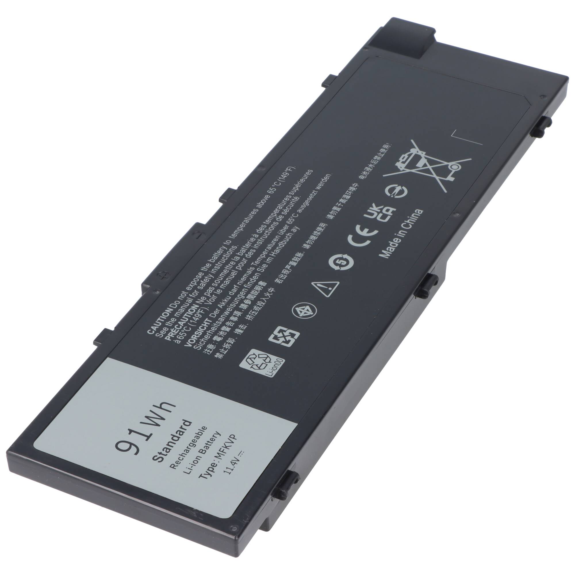 Akku passend für Dell Precision 17 7720, Li-Polymer, 11,4V, 7980mAh, 91Wh