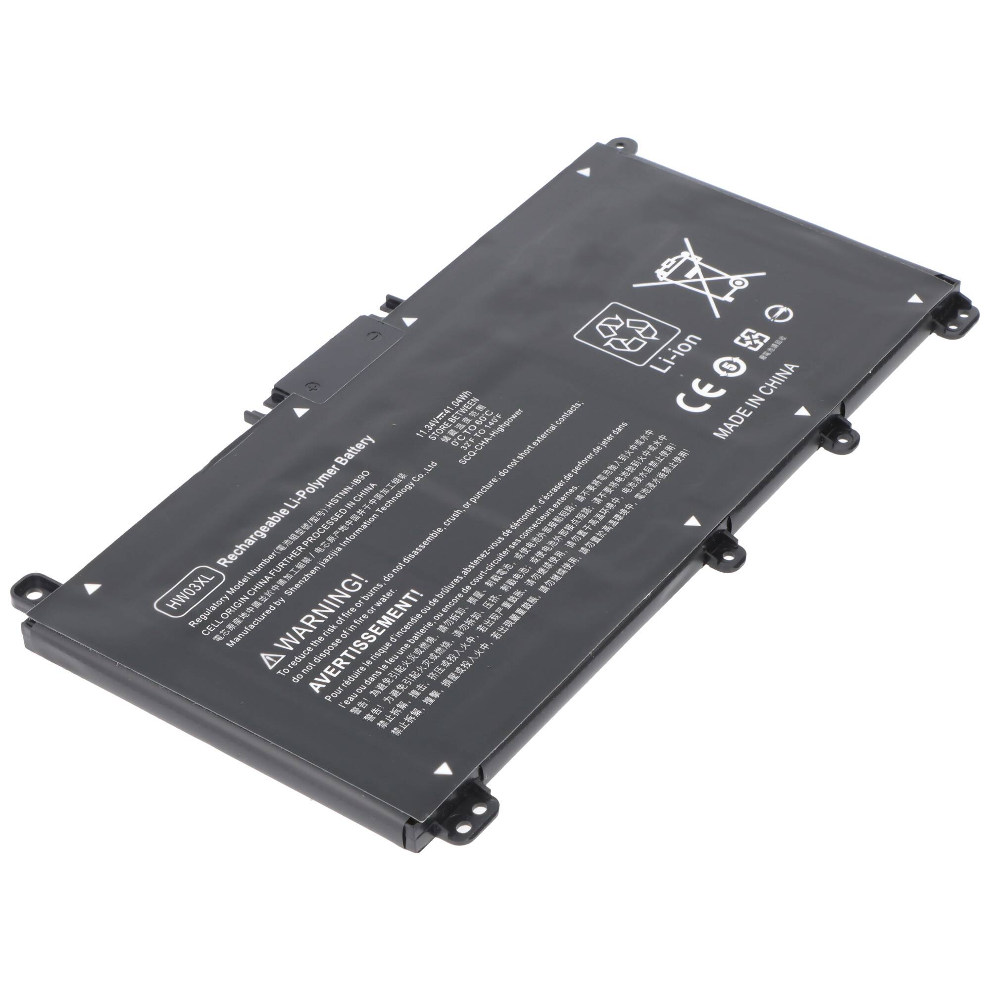 Akku passend für HP 255 G8, 250 G9, HW03XL Li-Polymer, 11,34V, 3600mAh, 41Wh