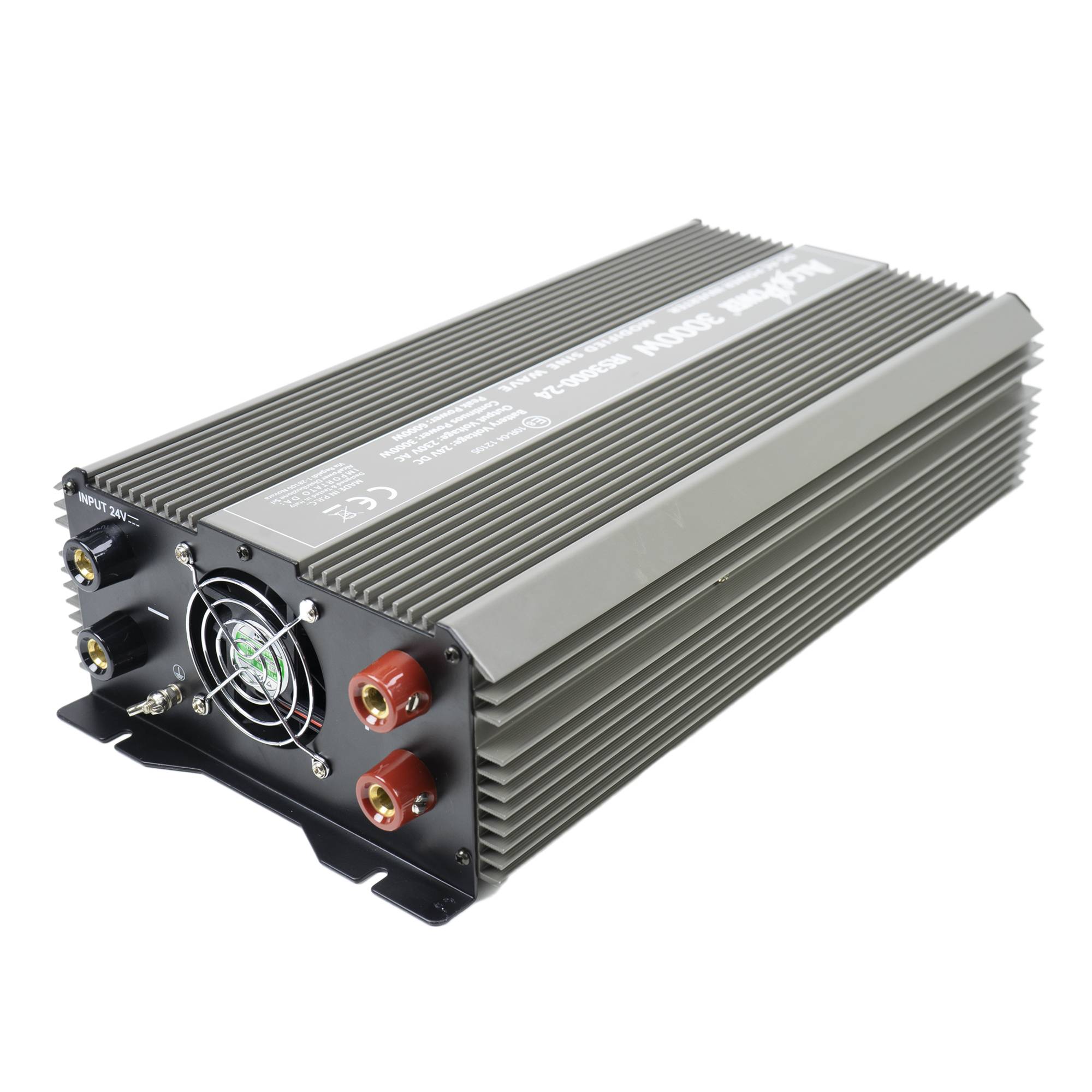 RO: Invertor de tensiune AlcaPower by President 3000W alimentare 24V, iesire 230V, unda sinus modificat, port SB, intrare telecomanda