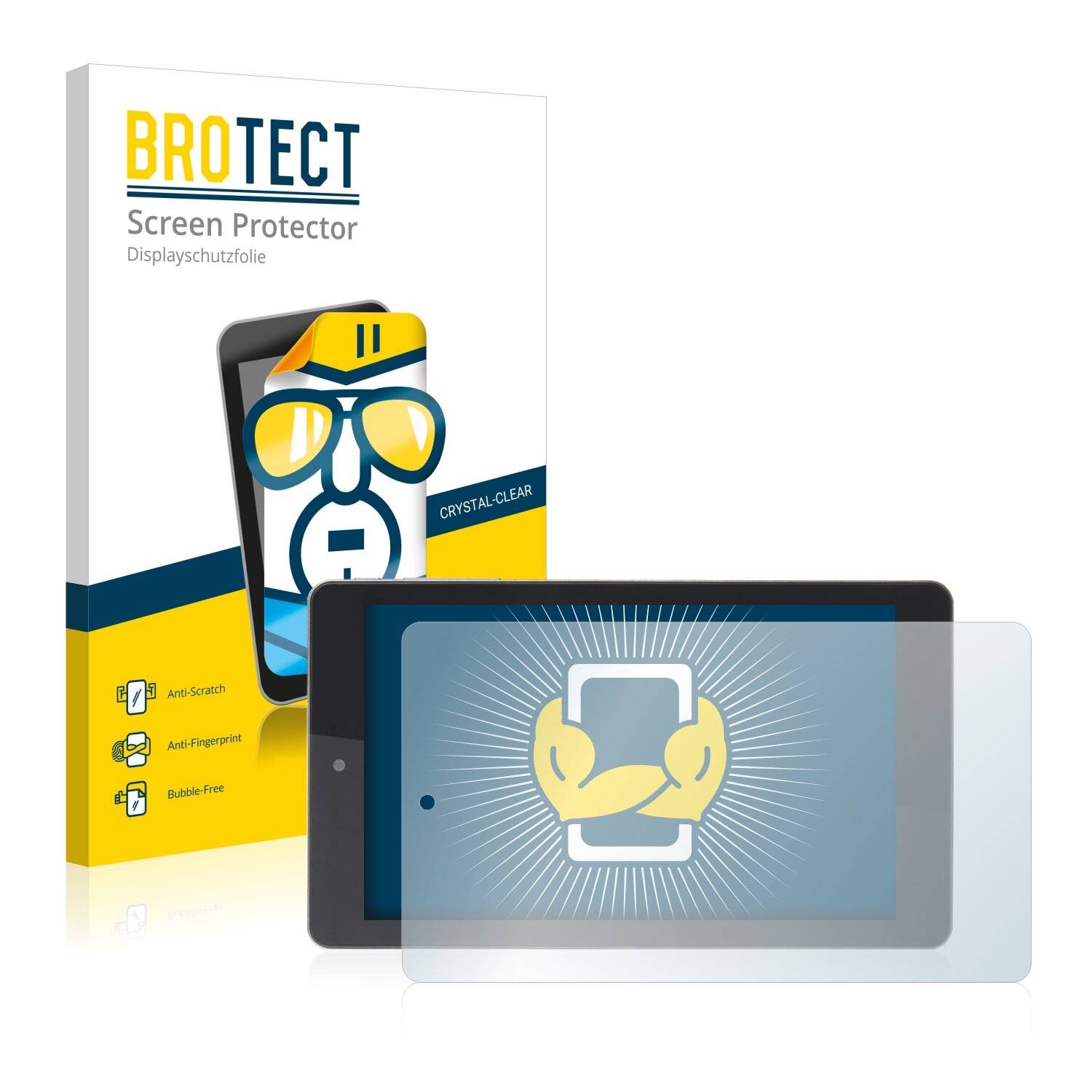 2x BROTECT HD-Clear Displayschutzfolie für Prestigio MultiPad Rider 7.0