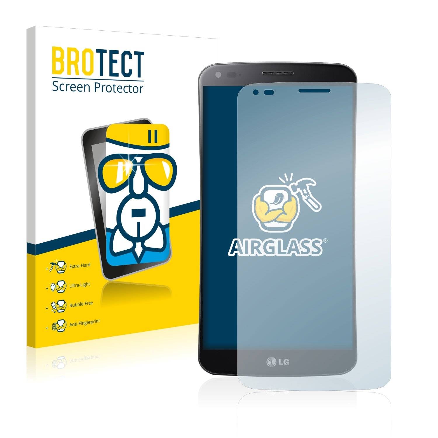 BROTECT AirGlass Schutzglas Folie für LG G Flex