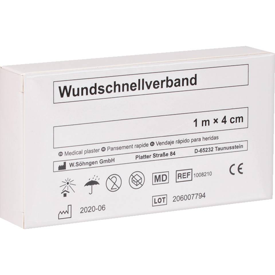 SÖHNGEN Pflaster-Schnellverband, praktische Handhabung, 1m, 4cm