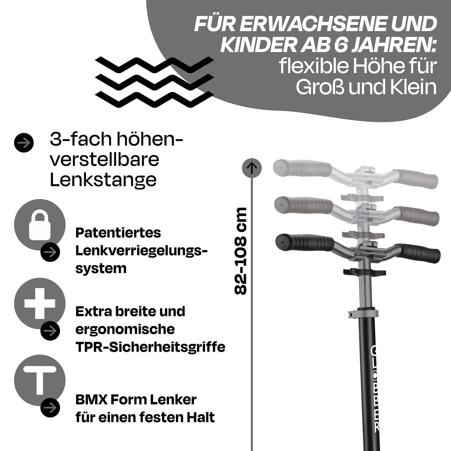 GLOBBER NL 205 schwarz-grau