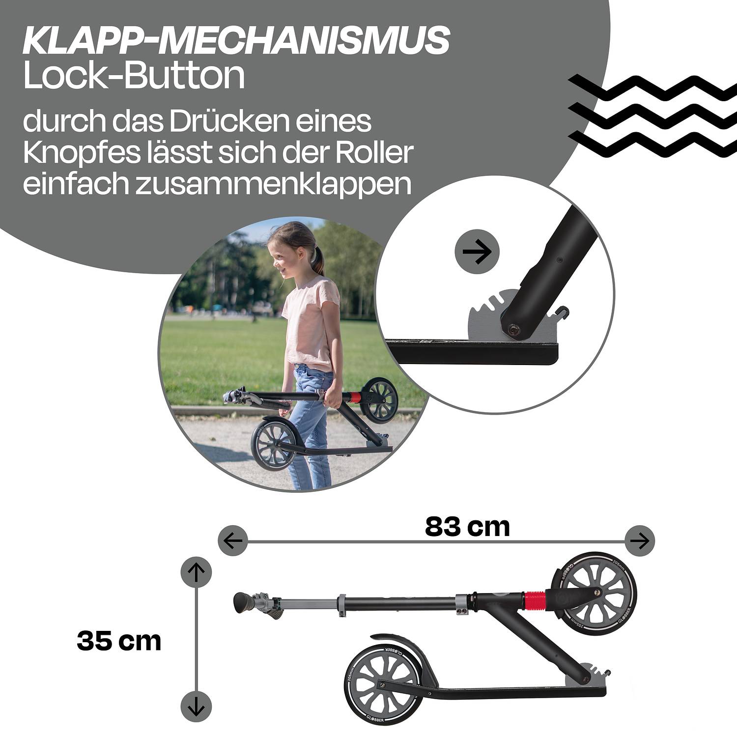 GLOBBER NL 205 schwarz-grau