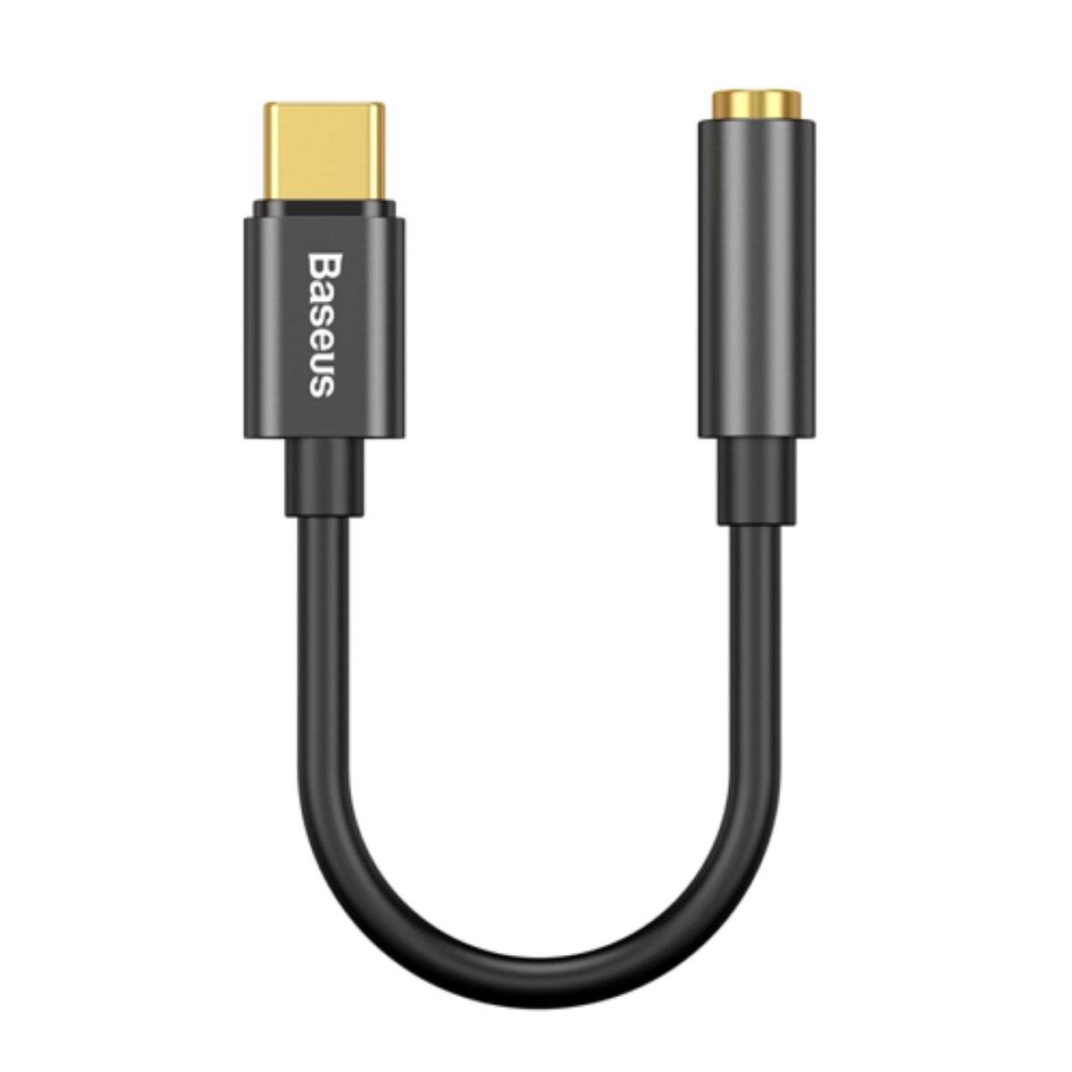 Baseus Audio-Adapter L54 USB-C-Stecker auf 3,5-mm-Klinkenbuchse, schwarz (CATL54-01)