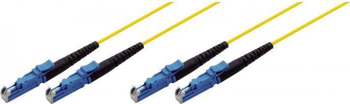 Tecline 39980002 Glasfaserkabel 2 m 2x E-2000 OS2 Gelb (39980002)