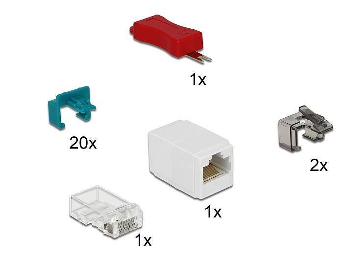 RJ45 Secure Clip, Starter Set 20 Stück