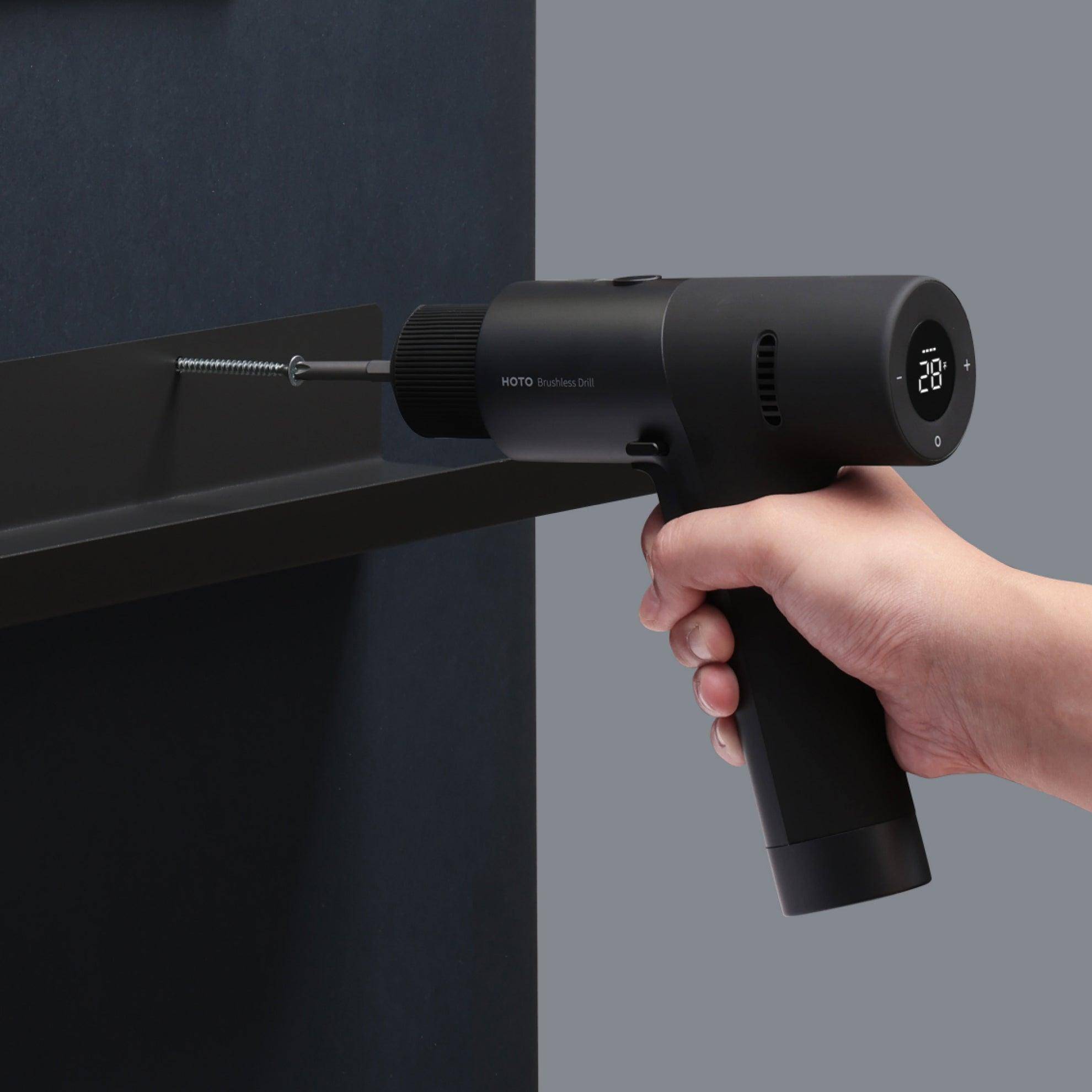 HOTO 12V Brushless Drill Tool Set, Werkzeugset, 9-teilig