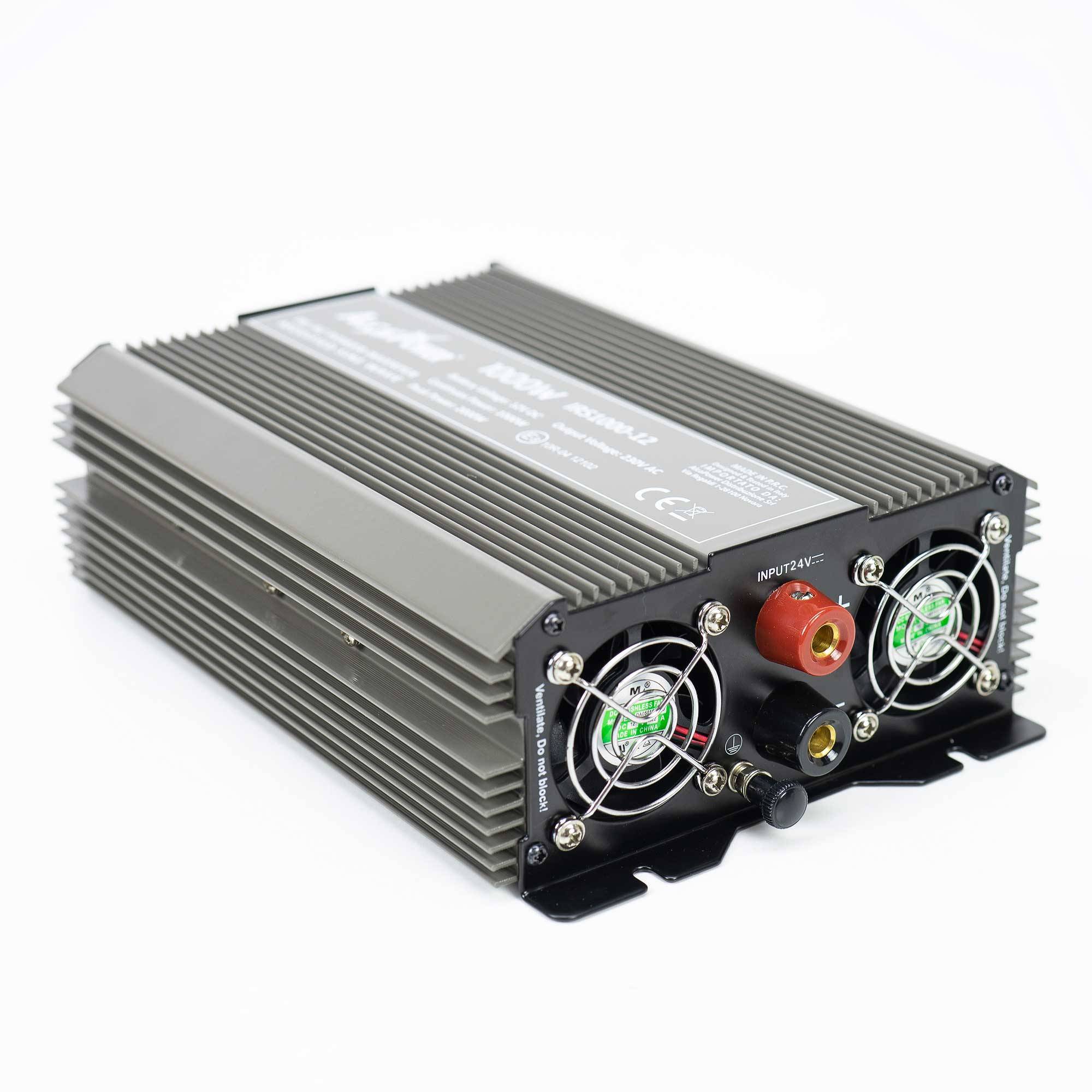 RO: Invertor de tensiune AlcaPower by President 1000W 24V-230V, sinusoida modificata, port USB
