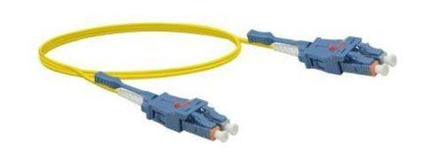 LWL Patchkabel Uniboot, 9/125 µm, OS2-Faser, LC Duplex Stecker/ LC Duplex Stecker, UPC, gelb, 2,0 m