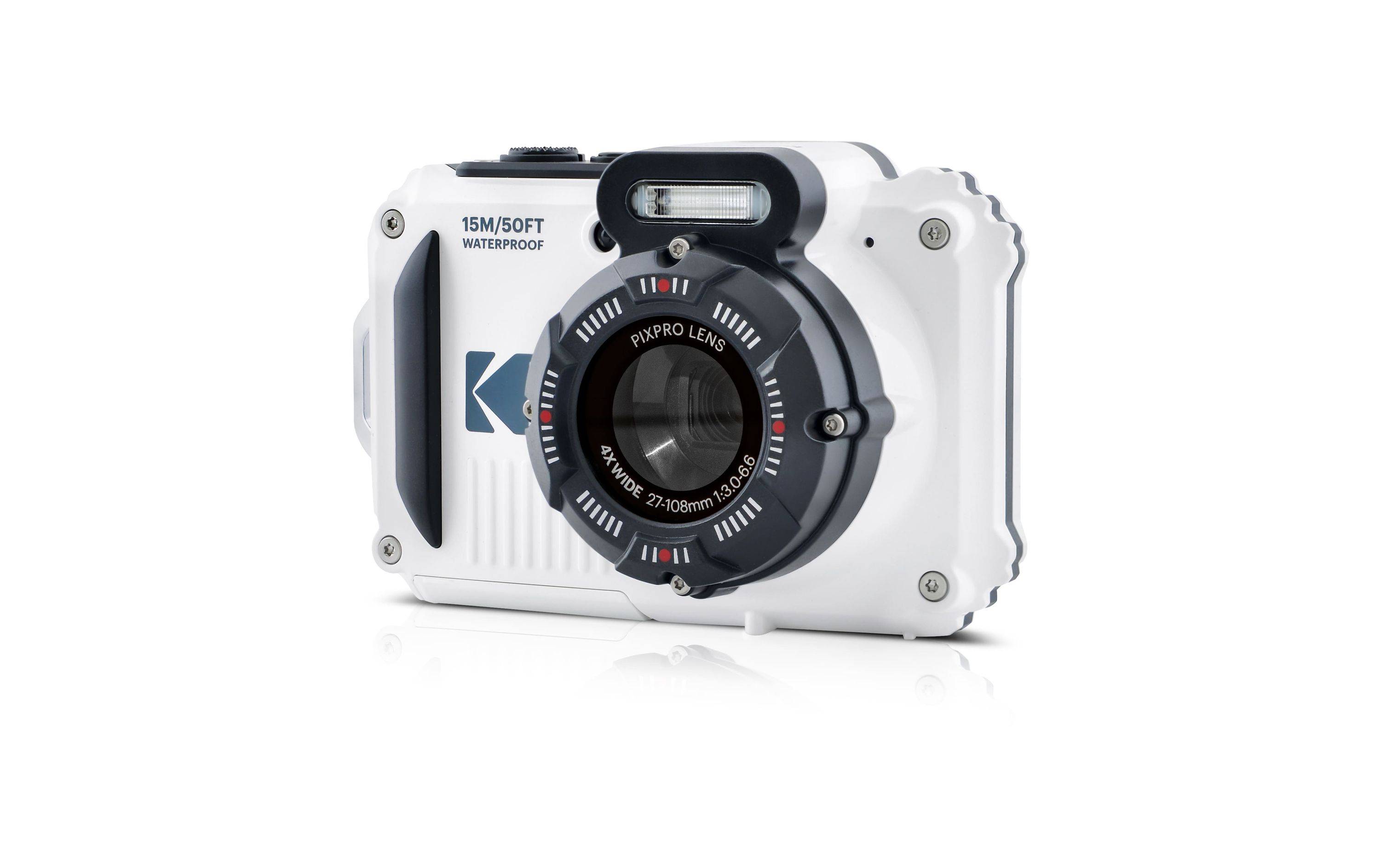 Kodak Pixpro WPZ2 Digitalkamera weiß-16MP, 1080p HD Video, 4-fach optischer Zoom
