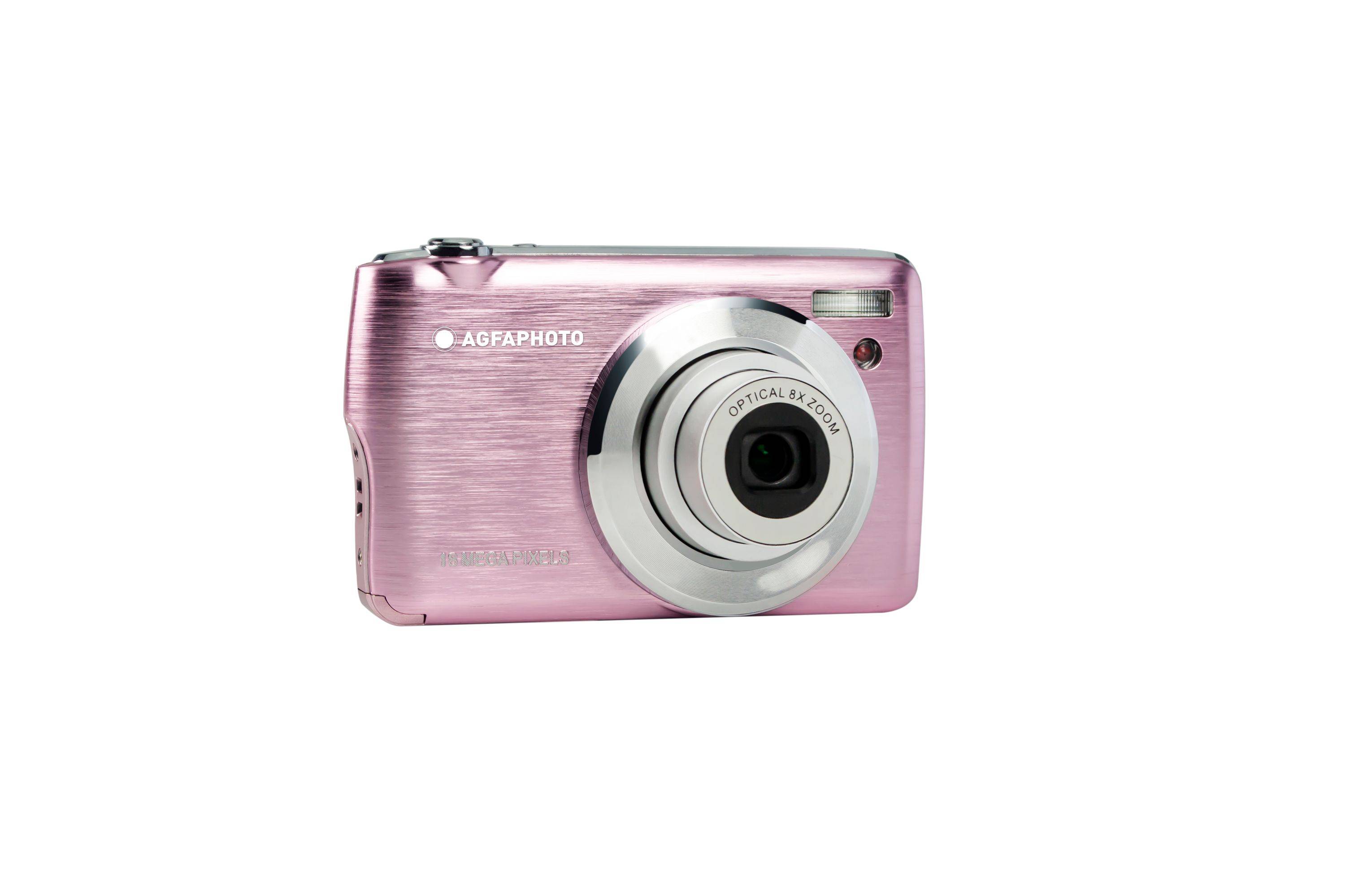 AgfaPhoto Realishot DC8200 - 21 MP Digitalkamera Pink, CMOS Sensor, 8X Optischer Zoom, Full HD Videoaufnahme