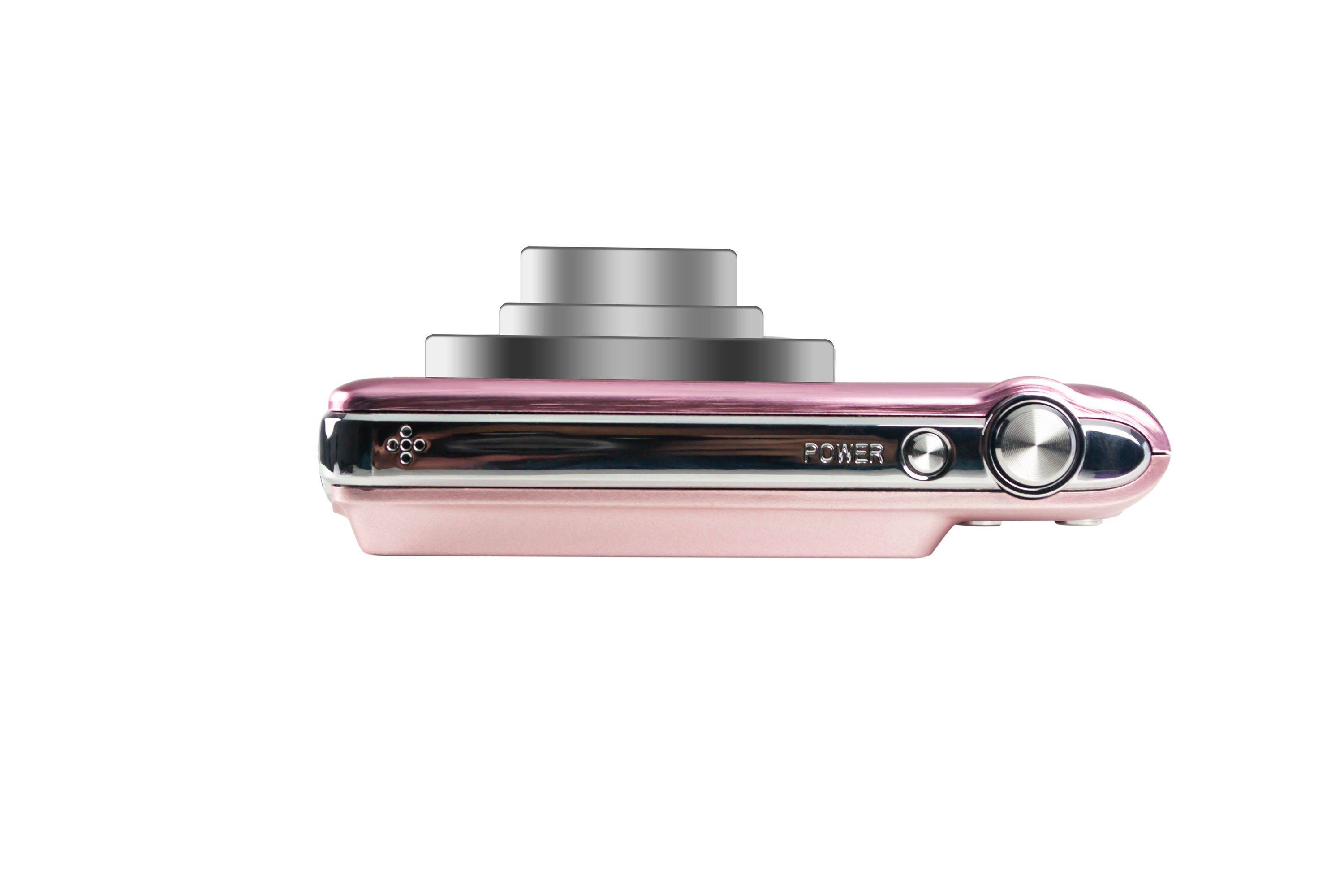 AgfaPhoto Realishot DC8200 - 21 MP Digitalkamera Pink, CMOS Sensor, 8X Optischer Zoom, Full HD Videoaufnahme