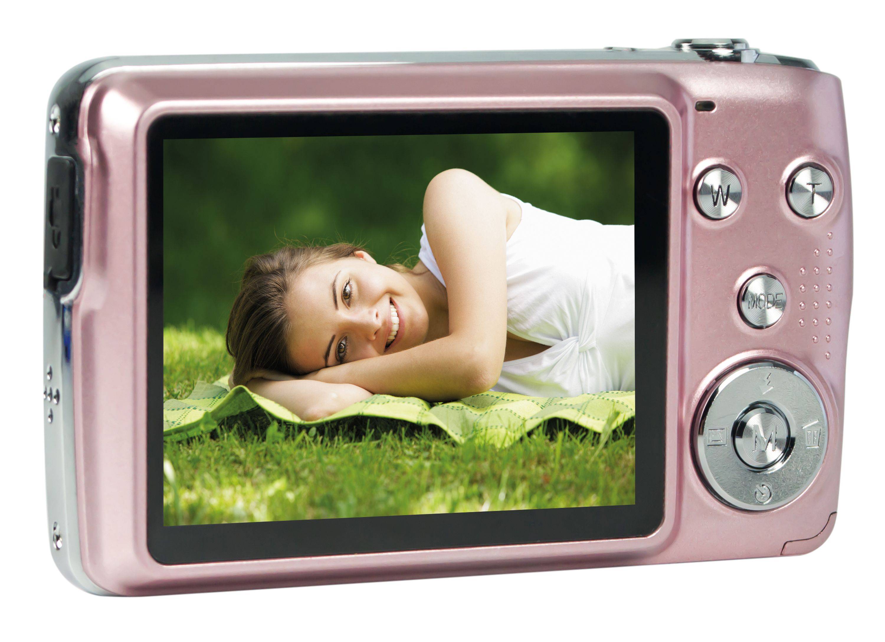 AgfaPhoto Realishot DC8200 - 21 MP Digitalkamera Pink, CMOS Sensor, 8X Optischer Zoom, Full HD Videoaufnahme