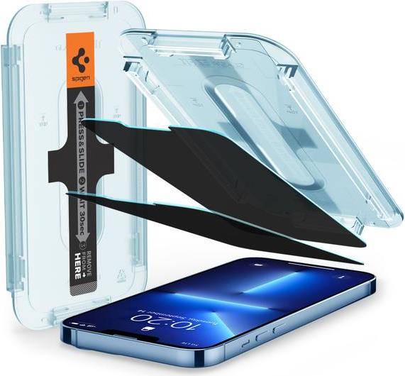 Spigen AGL03388 Display-/Rückseitenschutz für Smartphones Klare Bildschirmschutzfolie Apple 2 Stück(e) (8809811851250-AG