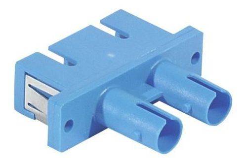 LWL Adapter Stecker ST Buchse/ SC Buchse, Multimode Duplex