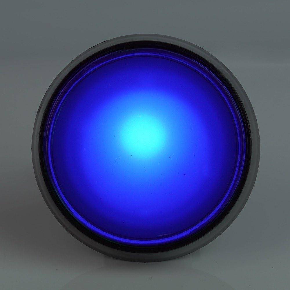 Arcade Button, 44mm, beleuchtet (LED 12V DC) - Farbe: blau