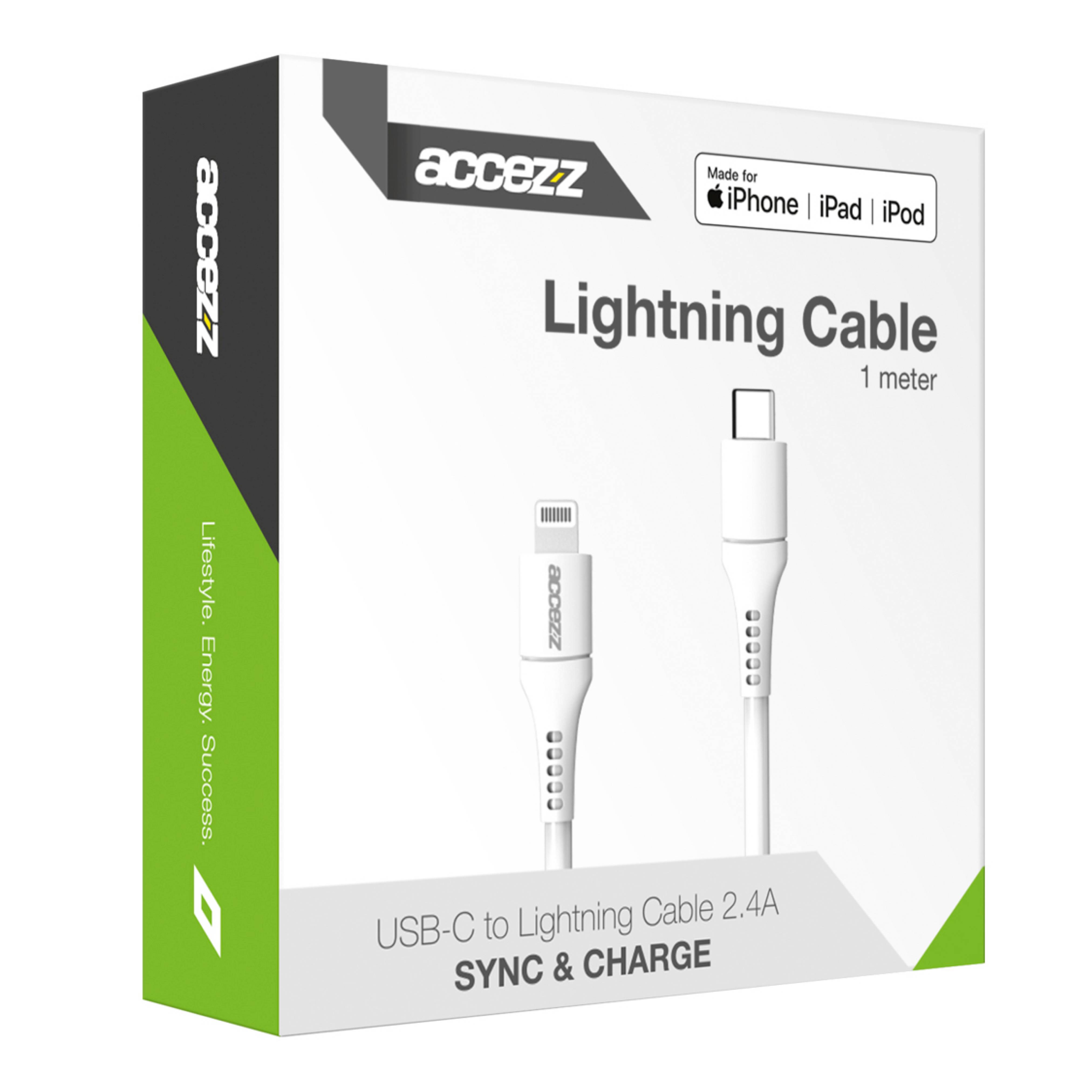 Accezz Lightning-auf-USB-C-Kabel – MFi-Zertifizierung