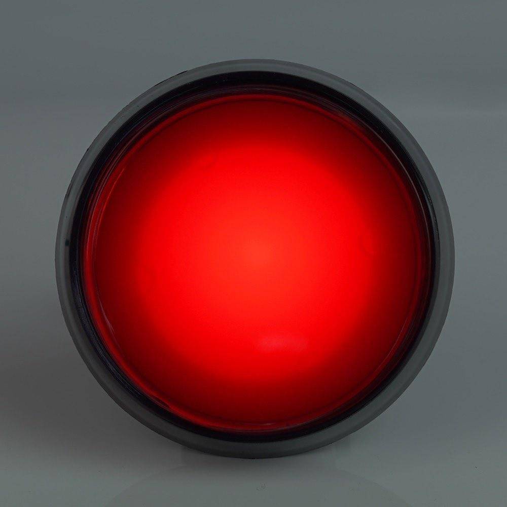 Arcade Button, 44mm, beleuchtet (LED 12V DC) - Farbe: rot