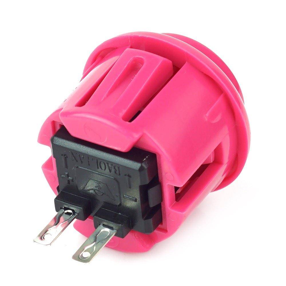 Mini Arcade Button, 24mm - Farbe: pink