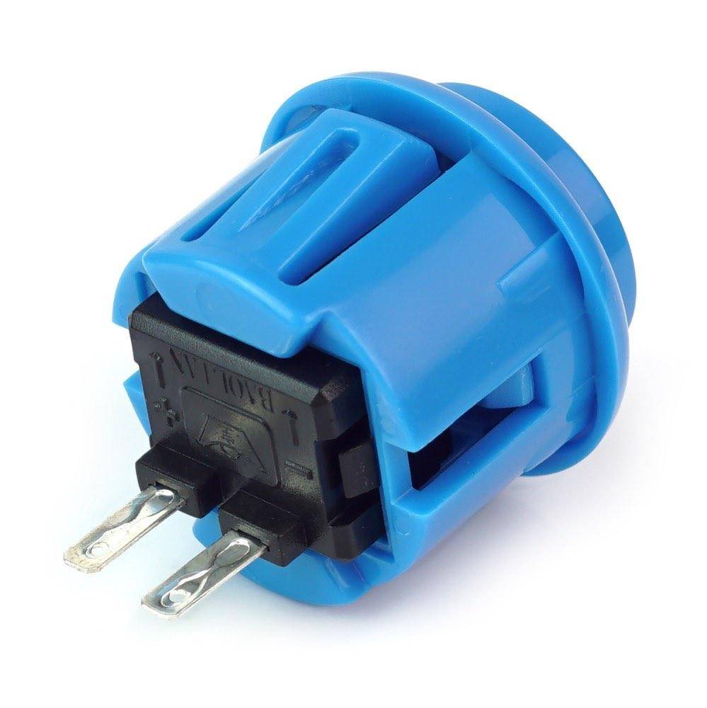 Mini Arcade Button, 24mm - Farbe: blau