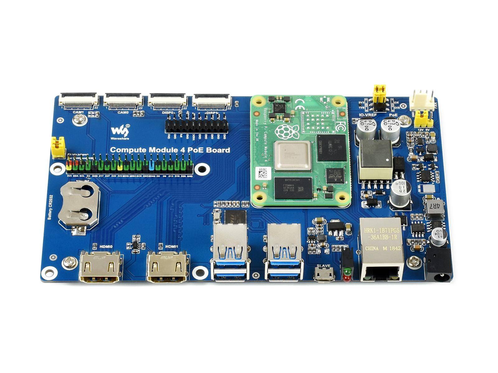 Raspberry Pi Compute Module 4 IO Board mit PoE Funktion